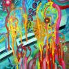 "Crosstown Traffic" 16 x 20" Acrylic on canvas, 2010