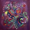 "Purple Haze" 8 x 8" Oil on canvas, 2010