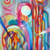 "Fountains" 16 x 20" Acrylic on canvas, 2010